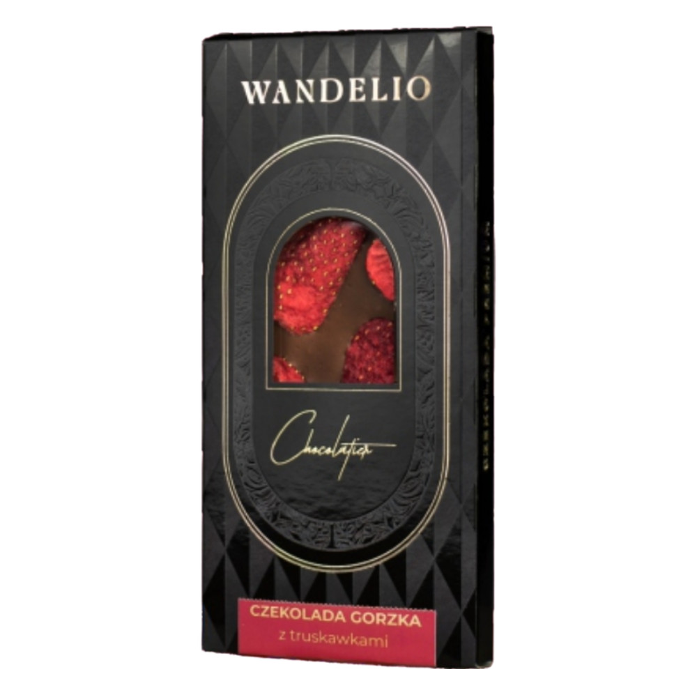 Wandelio Czekolada Gorzka z Truskawkami 85 g