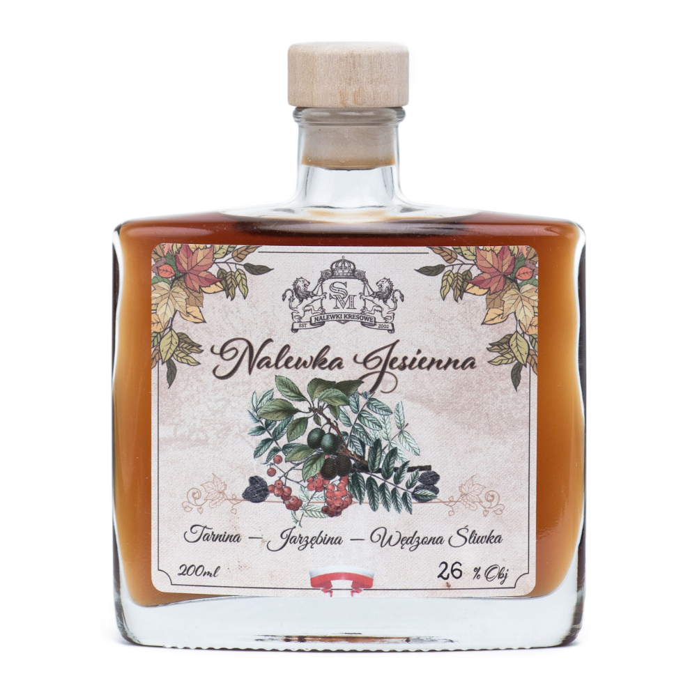 Nalewka Jesienna Tarnina, Jarzębina i Śliwka Wędzona 26% 200 ml