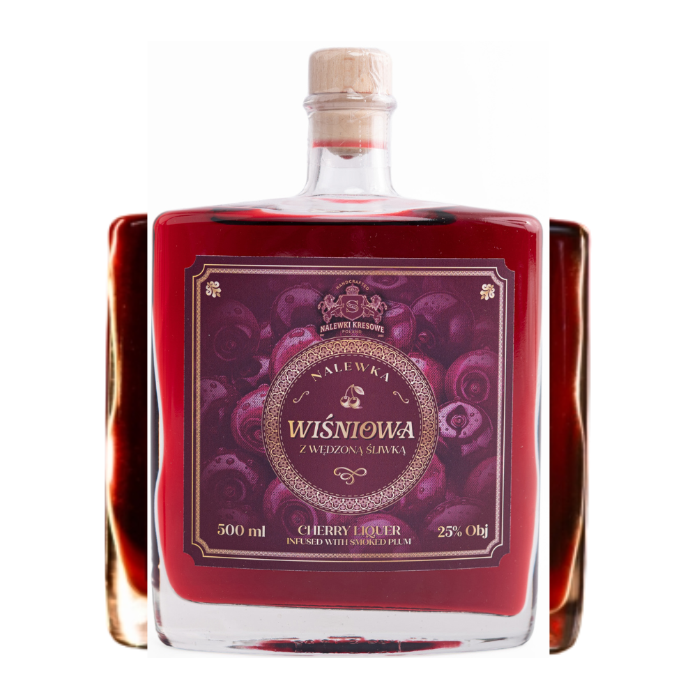 Nalewka Kresowa Wiśniowa z Wędzoną Śliwką 25% 500 ml