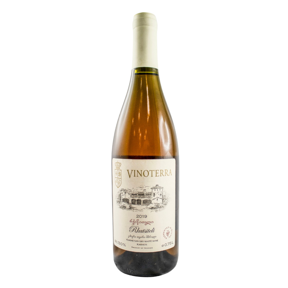 Wino Vinoterra Rkatsiteli 12% białe wytrawne 750 ml