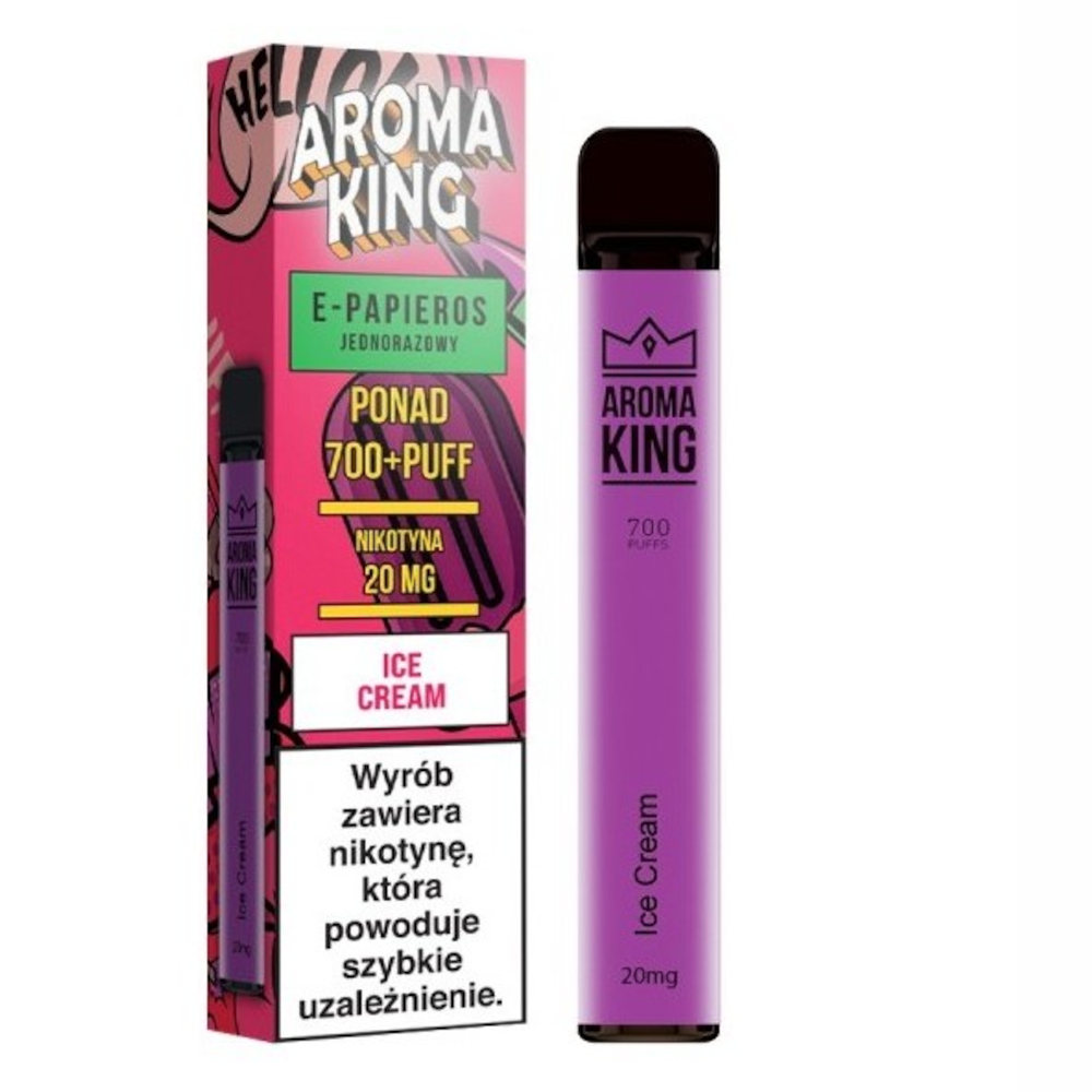 Epapieros Aroma King o Aromacie Smaku lodów 20 mg