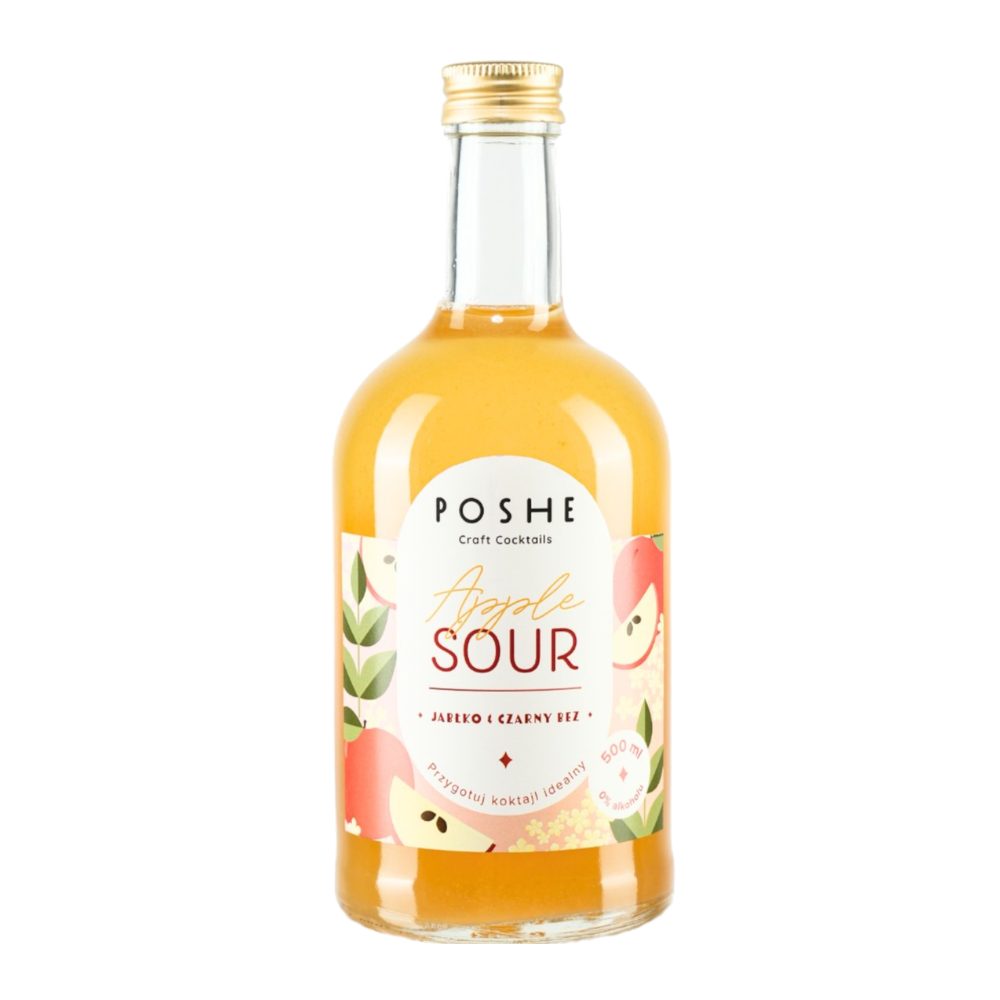 Baza do drinków Poshe Apple Sour 0% 700 ml