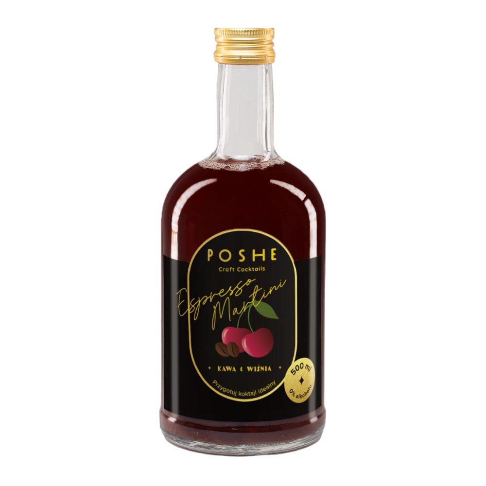 Baza do drinków Poshe Espresso Martini z Wiśnią 0% 700ml