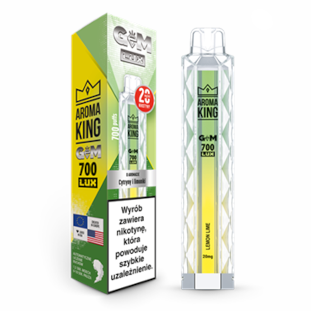 Epapieros Aroma King Gem Lux Lemon Lime 20 mg