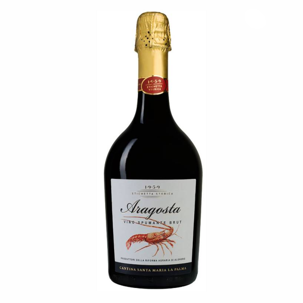 Szampan Cantina Santa Maria La Palma Aragosta Vino Spumante Brut 11,5% białe wytrawne 750 ml