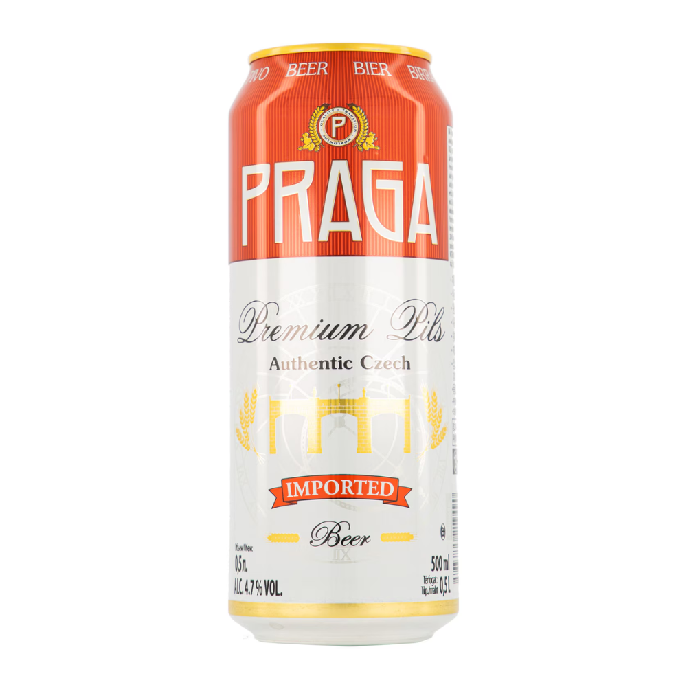 Piwo Praga Premium Pils 4,7% 500 ml puszka
