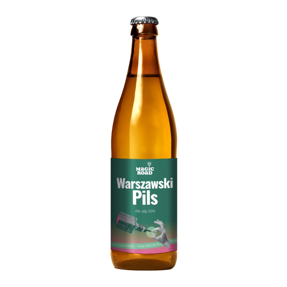 Piwo Magic Road Warszawski Pils 5,5% 500 ml