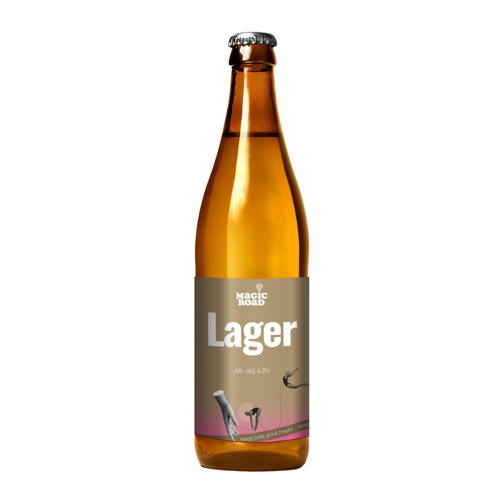 Piwo Magic Road Lager 4,3% 500 ml