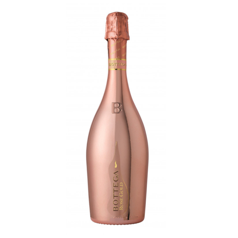 Wino Musujące Bottega Rose Gold 11% różowe wytrawne 750 ml