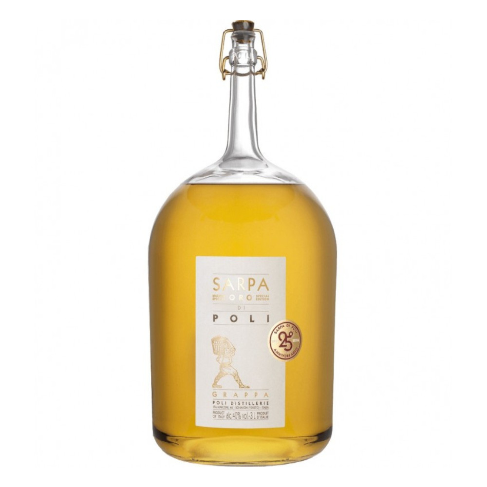 Grappa Poli Sarpa Oro Big Mama 40% 3000 ml