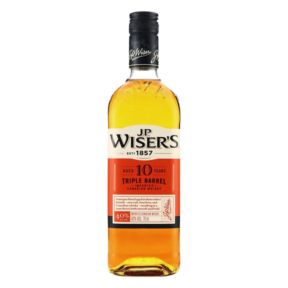 Whisky J.P. Wiser's 10 YO Triple Barrel 40% 700 ml