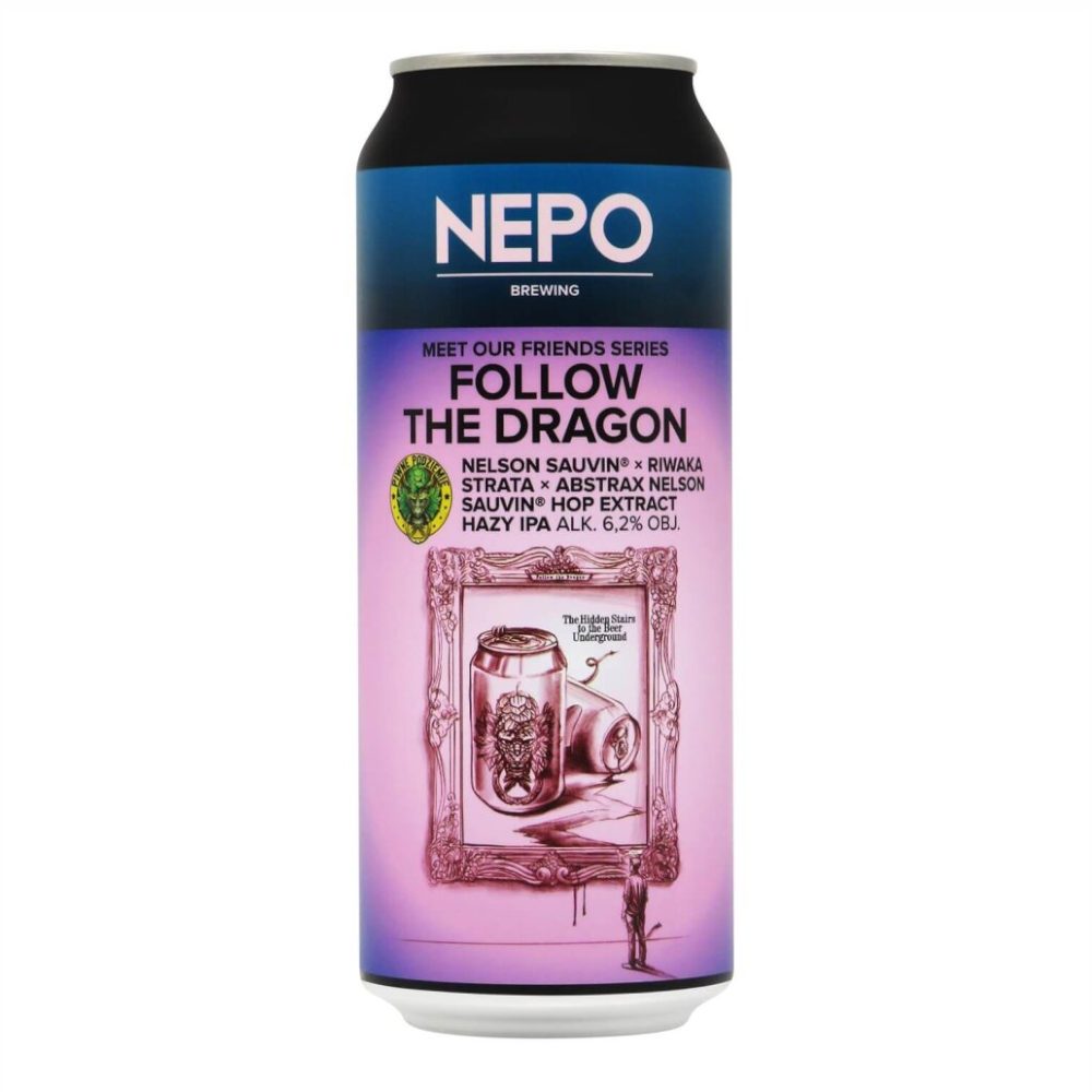 Nepomucen Follow The Dragon Hazy IPA 6,2% 500 ml puszka
