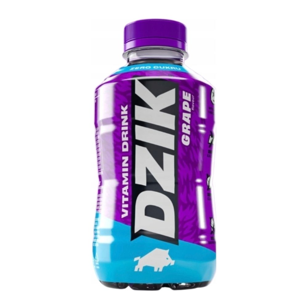 Napój Dzik Vitamin Drink Zero Grape 500 ml DRS