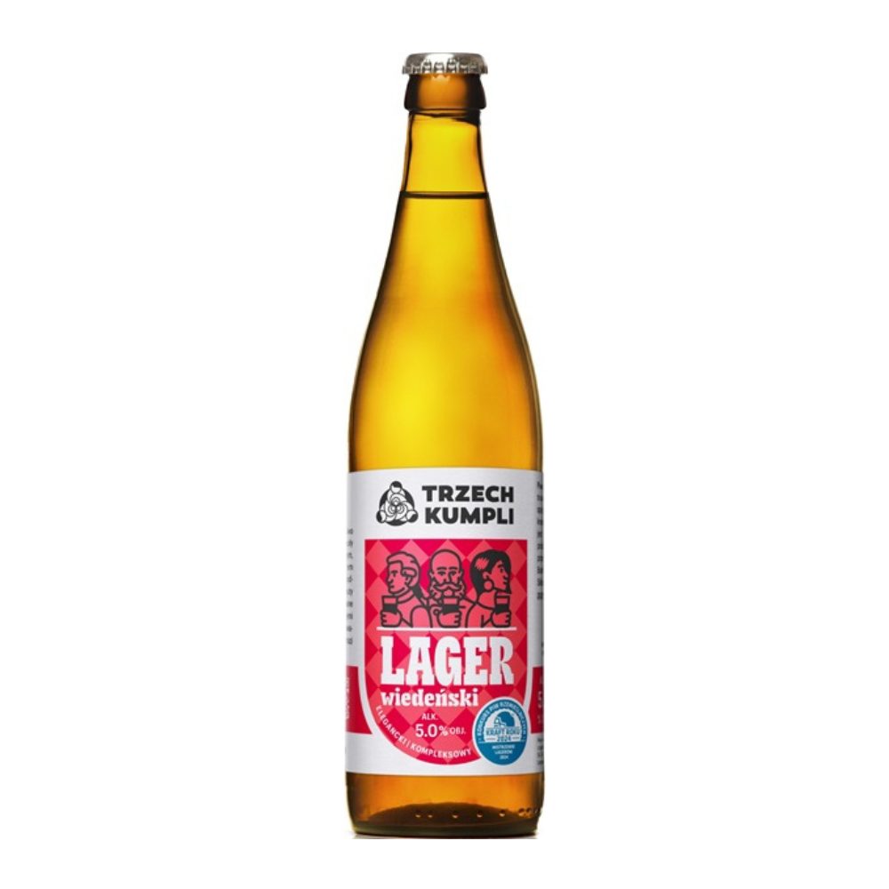 Piwo Trzech Kumpli Lager Wiedeński 5% 500 ml