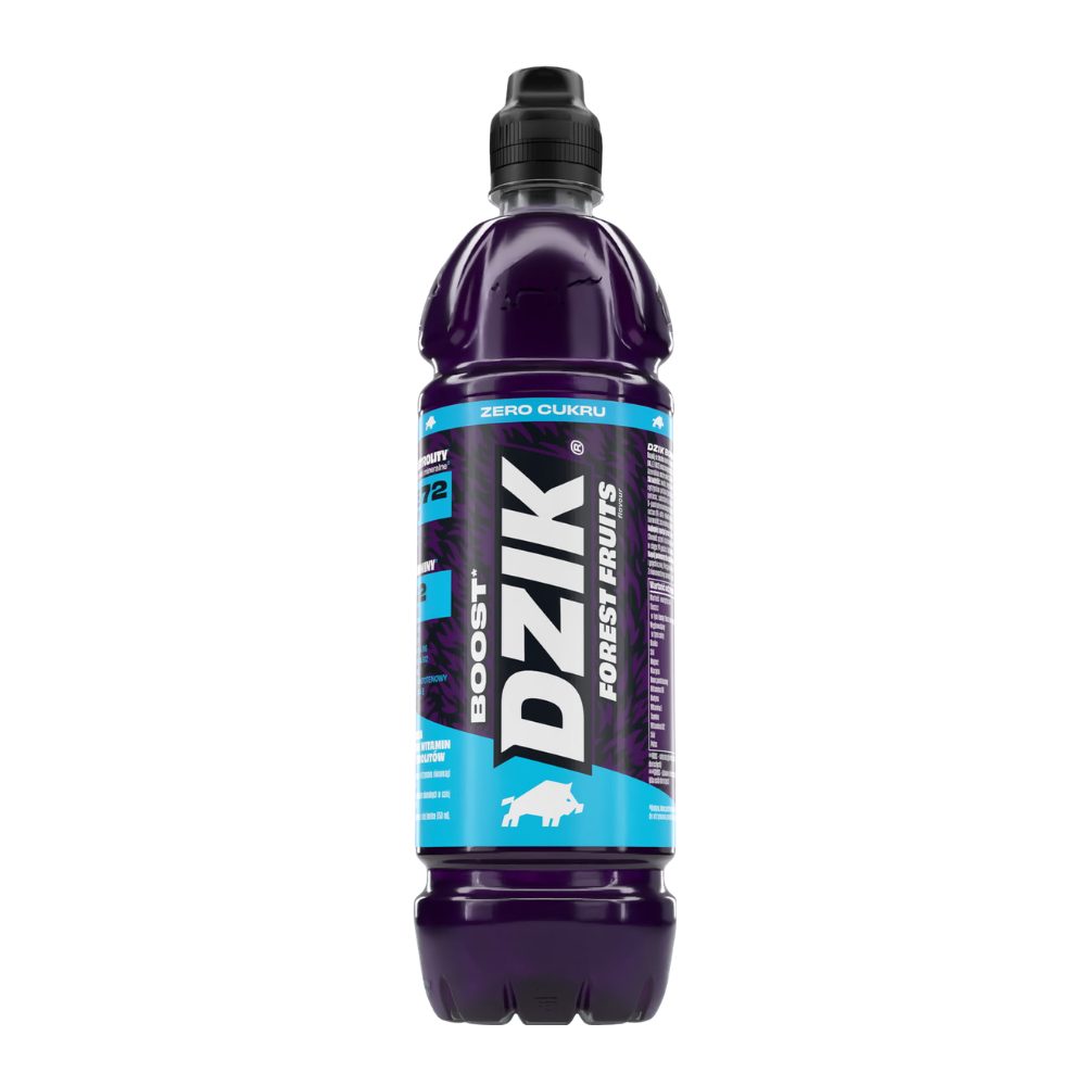 Napój izotoniczny Dzik Vitamin Boost Zero Forest Fruits 750 ml