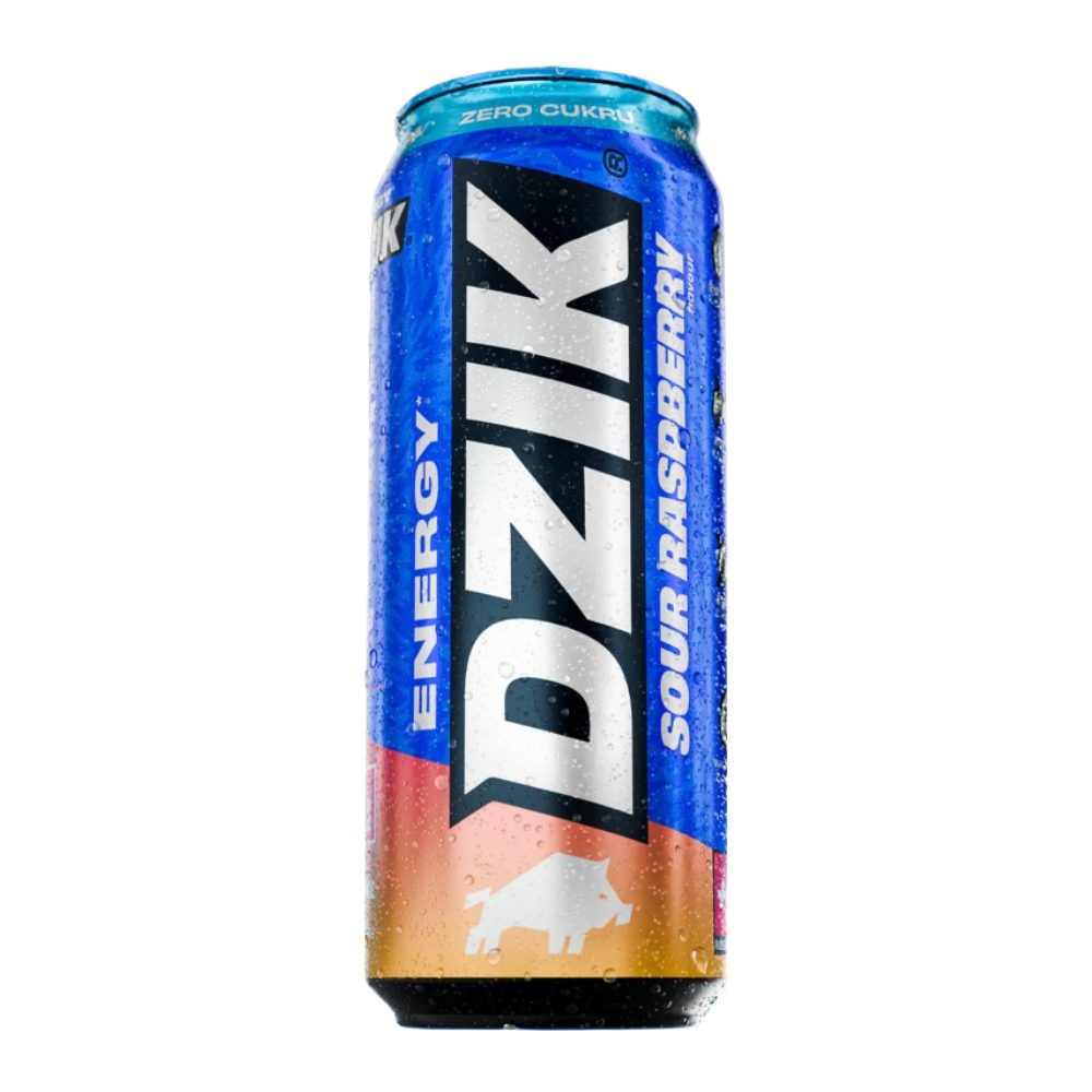 Napój energetyczny Dzik Energy Zero Kalorii Sour Raspberry 500 ml