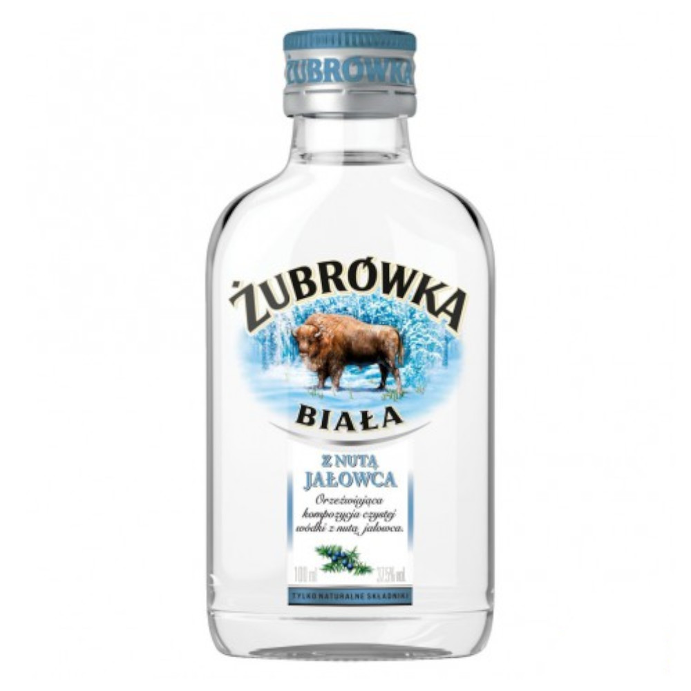 Wódka Żubrówka Biała z Nutą Jałowca 37.5% 100 ml