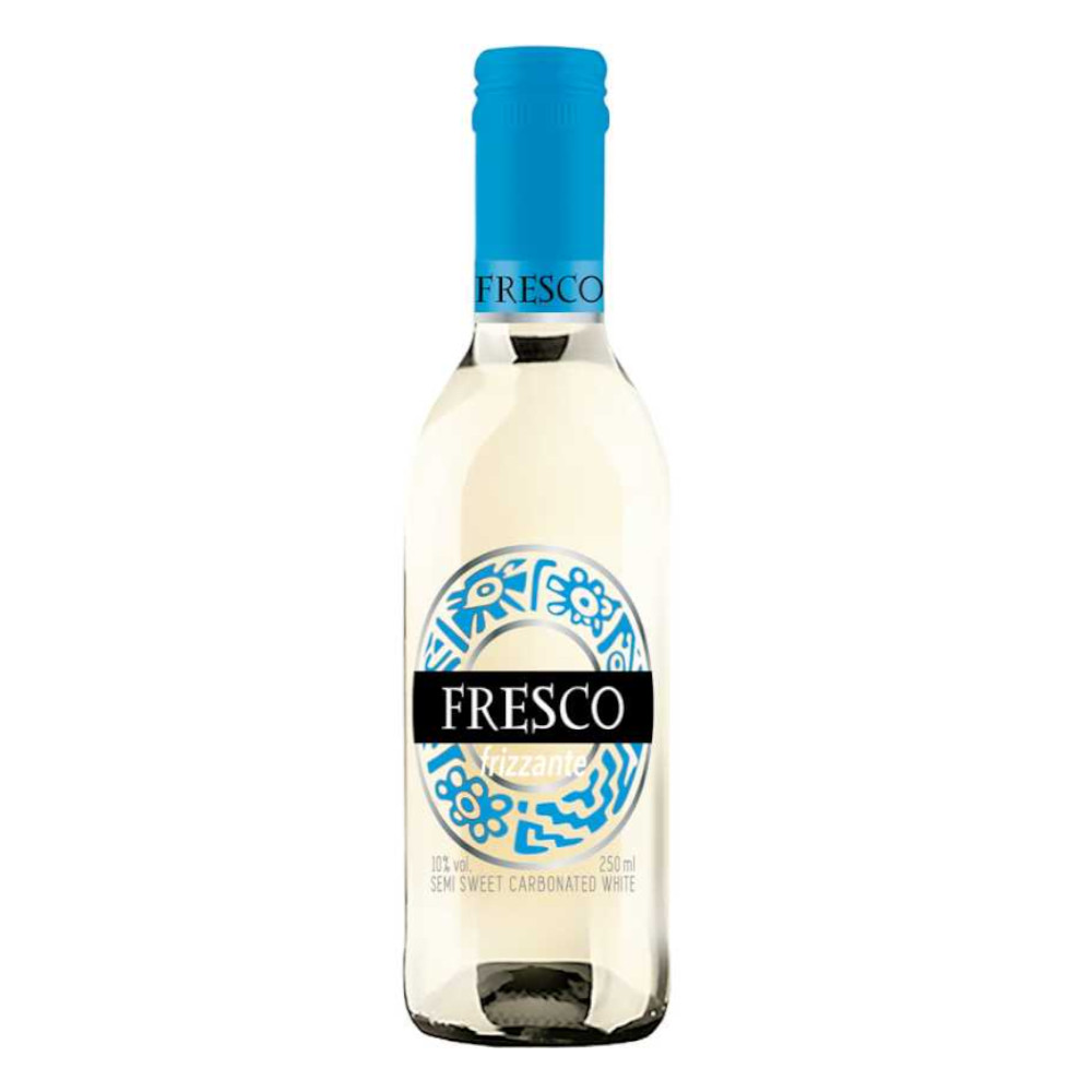 Wino Fresco Frizzante White 10% białe półsłodkie 250 ml