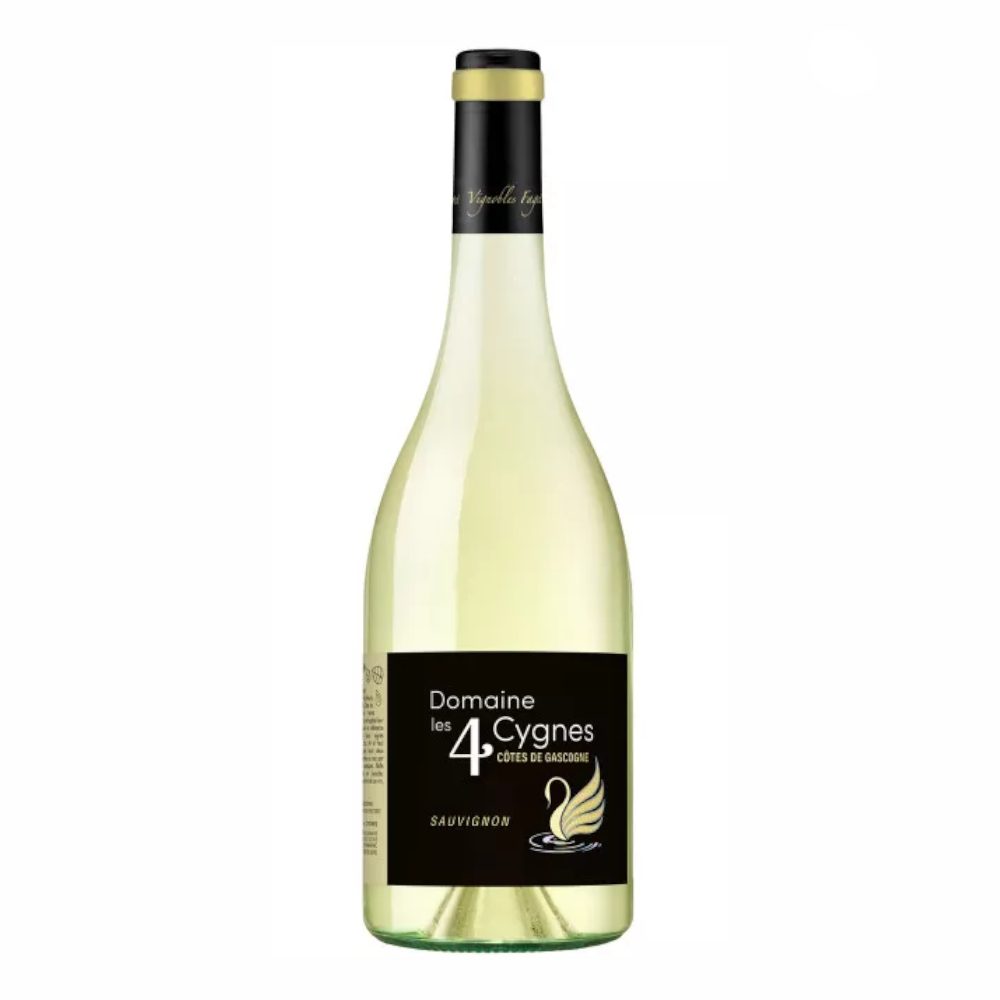 Wino Domaine Les 4 Cygnes Chardonnay 12,5% białe wytrawne 750 ml