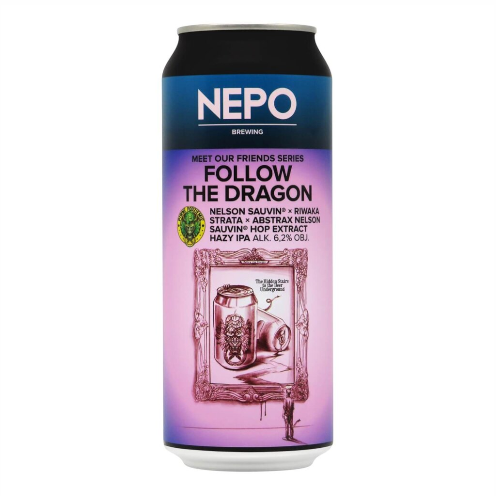 Nepomucen Follow The Dragon Hazy IPA 6,2% 500 ml puszka