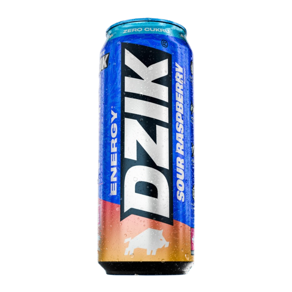 Napój energetyczny Dzik Energy Zero Kalorii Sour Raspberry 500 ml DRS
