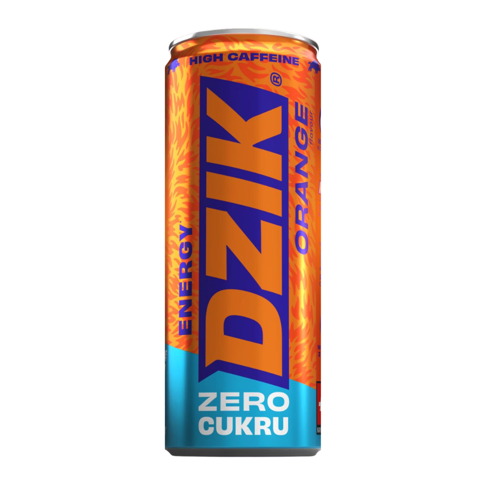 Napój energetyczny Dzik Energy Zero Kalorii Orange 250 ml DRS