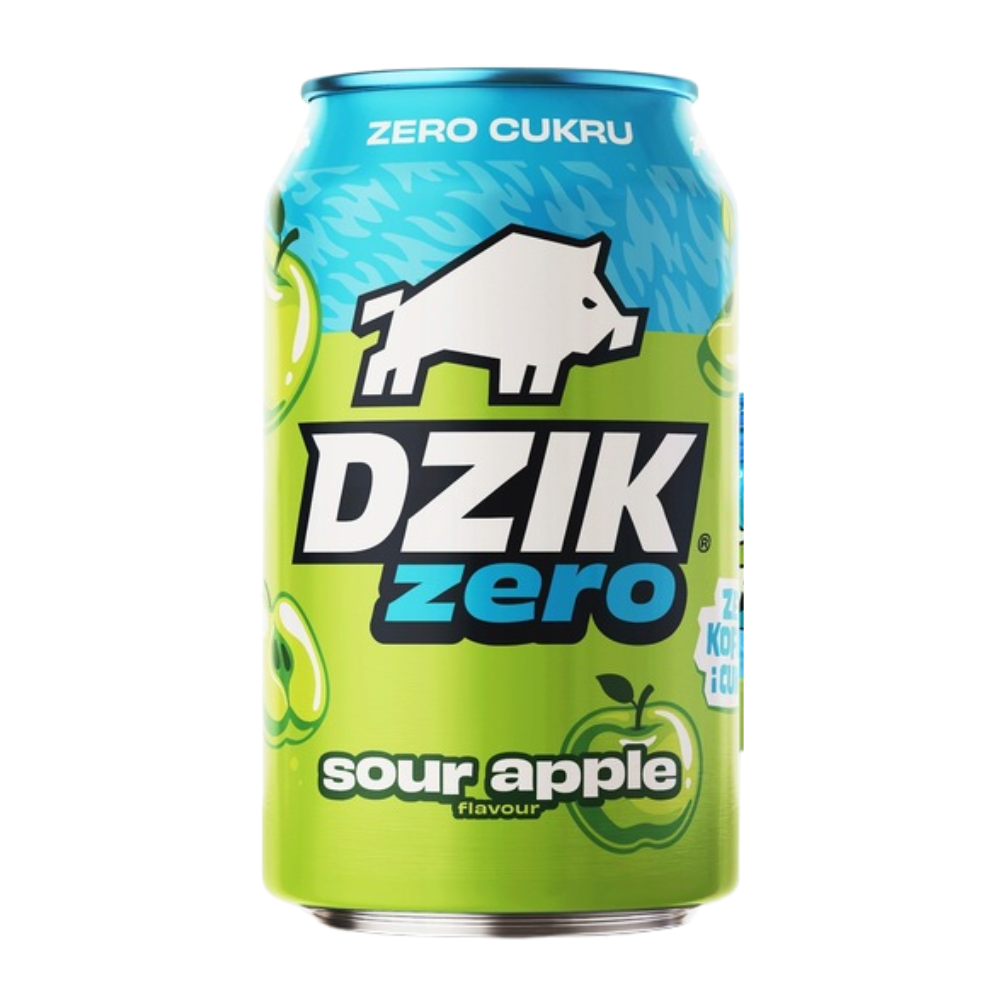 Napój energetyczny Dzik Energy Zero Kalorii Sour Apple 330 ml DRS