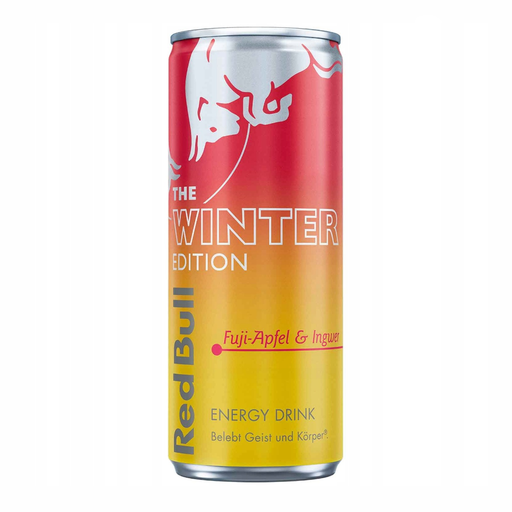 Energetyk Red Bull Winter Edition Jabłko Fuji - Imbir Stand  250 ml x 120