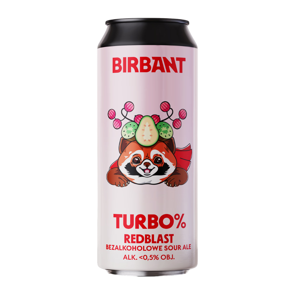 Piwo Birbant Turbo 0% Redblast 0,5% 500 ml puszka
