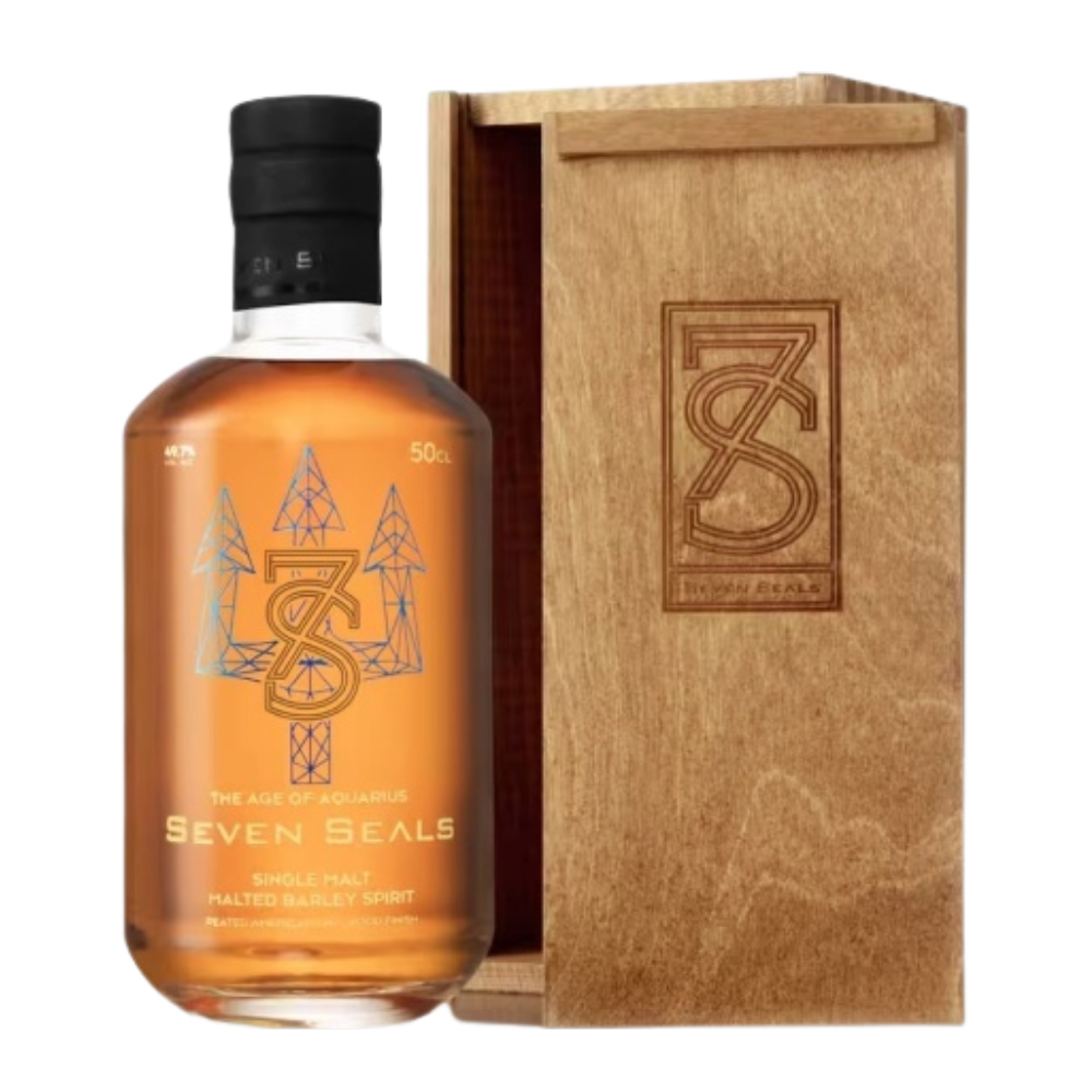 ​Whisky Seven Seals The Age of Aquarius Peated 49,7% 500 ml pudełko
