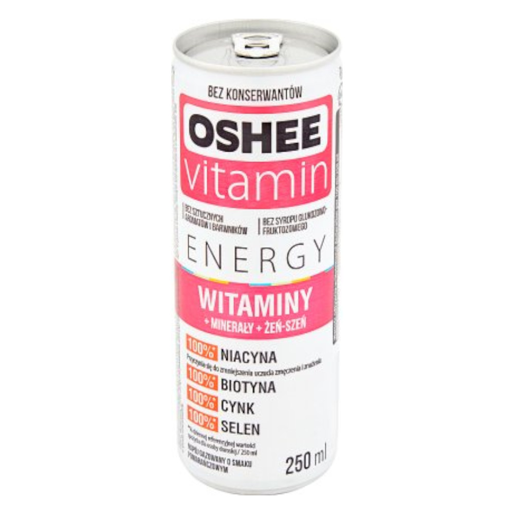 Napój Oshee Vitamin Energy Witaminy i Minerały 250 ml Puszka