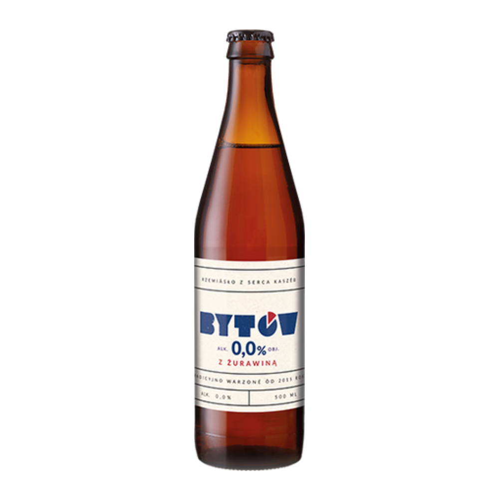 Piwo Bytów z żurawiną 0% 500 ml