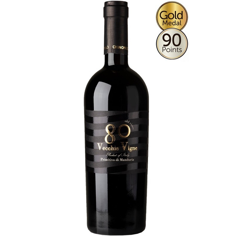 Wino Cigno Moro Vecche Vigne Primitivo Di Manduria DOP wytrawne czerwone 14,5 % 750 ml