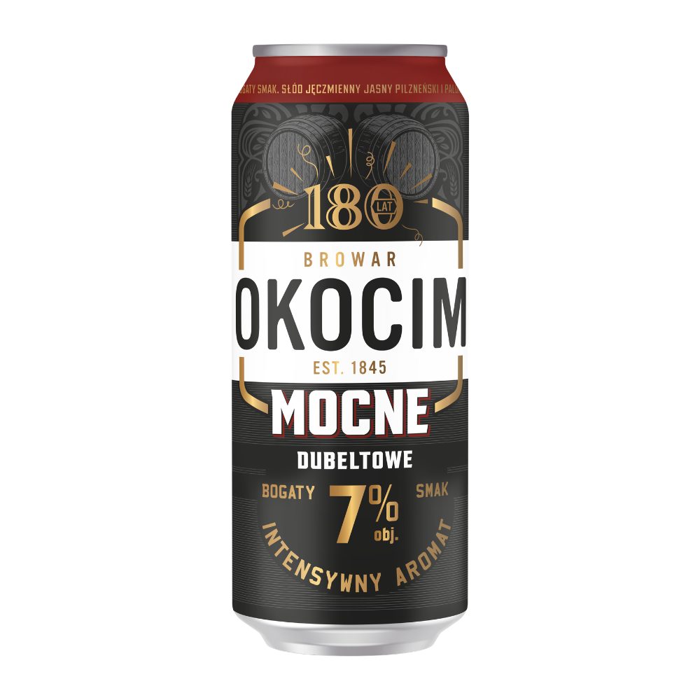 Piwo Okocim Mocne Dubeltowe 7% 500 ml Puszka DRS
