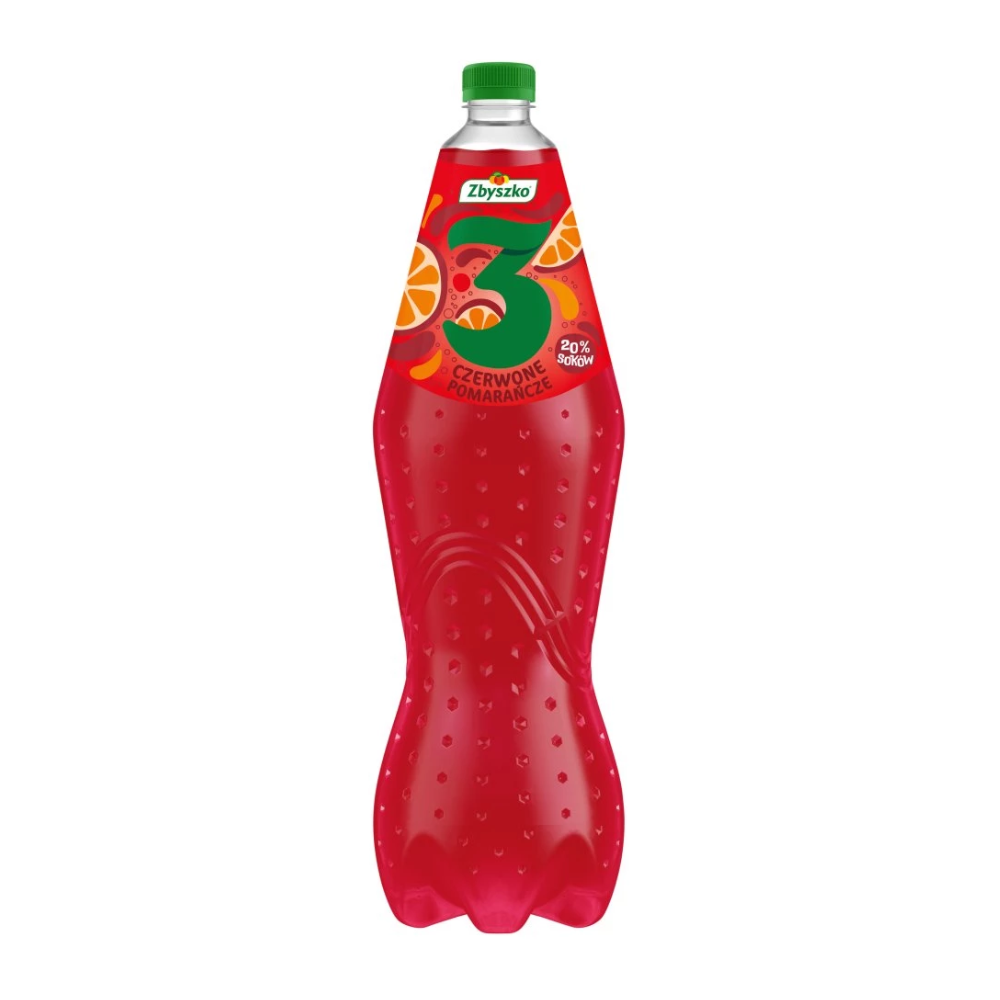 Napój Zbyszko 3 Czerwone Pomarańcze (20% soku) 1750 ml DRS