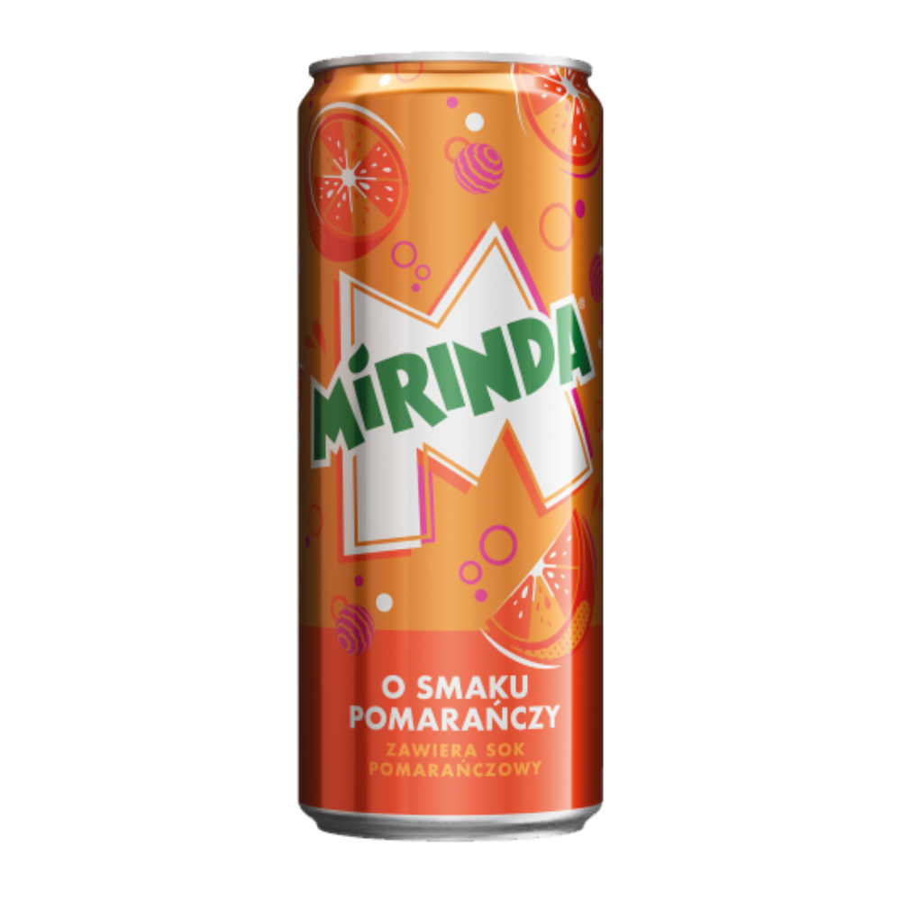 Napój Mirinda Orange 330 ml puszka DRS