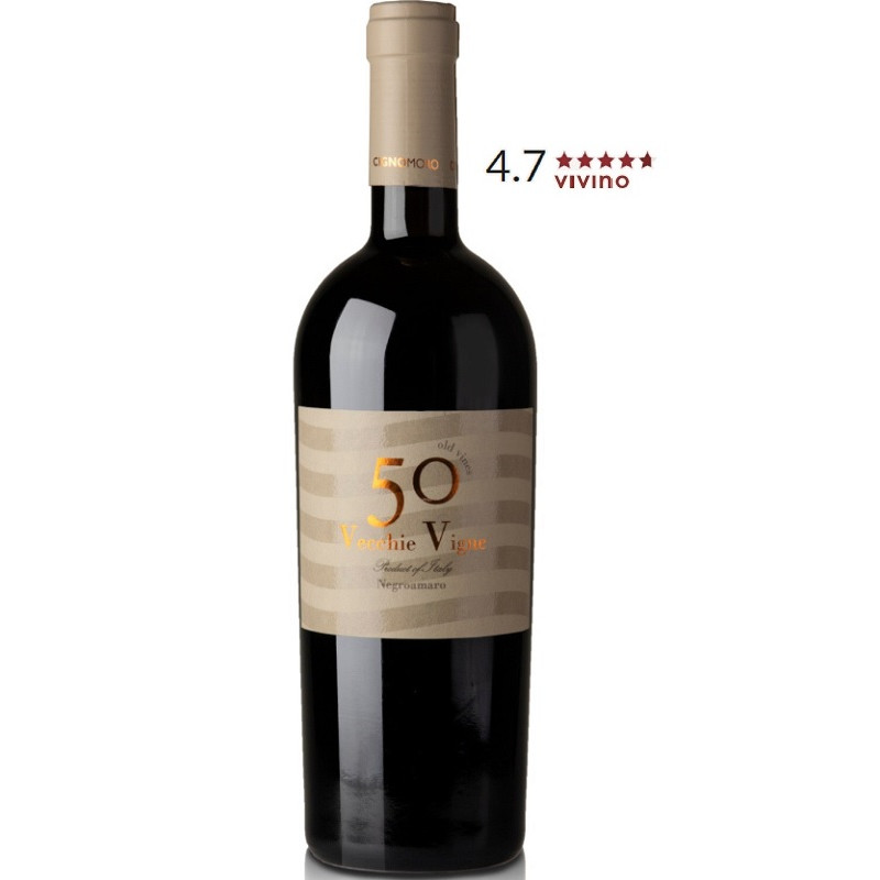 Wino Cigno Moro Negroamaro 50 Vecchie Vigne IGP wytrawne czerwone 14 % 750 ml