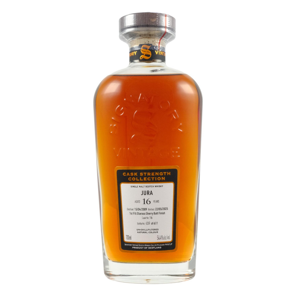 Whisky Jura 16YO (D.2009, B.2025) Signatory Vintage 54,2% 700 ml