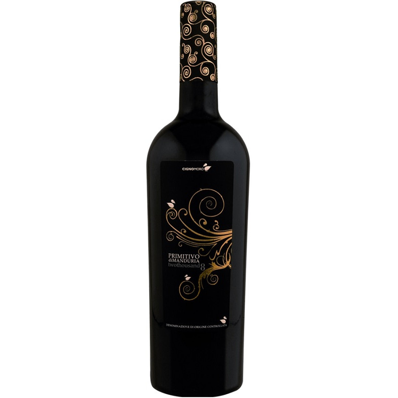 Wino Cigno Moro Primitivo Di Manduria wytrawne czerwone 14,5 % 750 ml