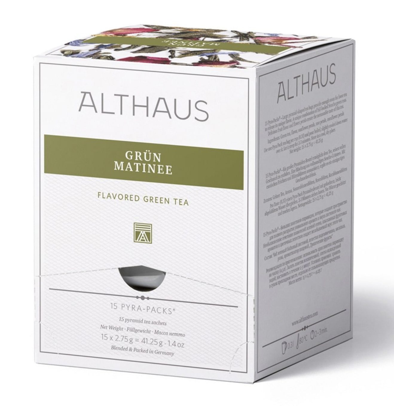 Althaus – Grun Matinee Pyra Pack – 15 piramidek