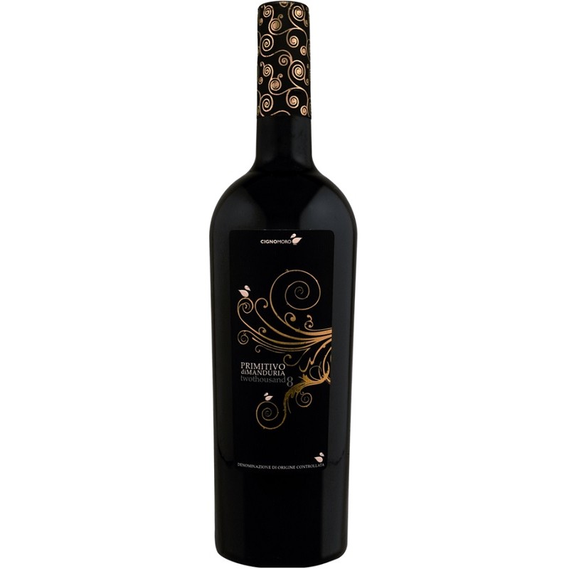 Wino Cignomaro Primitivo Di Manduria Salento wytrawne czerwone 14 % 750 ml