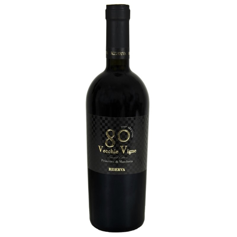 Wino Cigno Moro Vecche Vigne Primitivo Di Manduria DOP wytrawne czerwone 15 % 750 ml