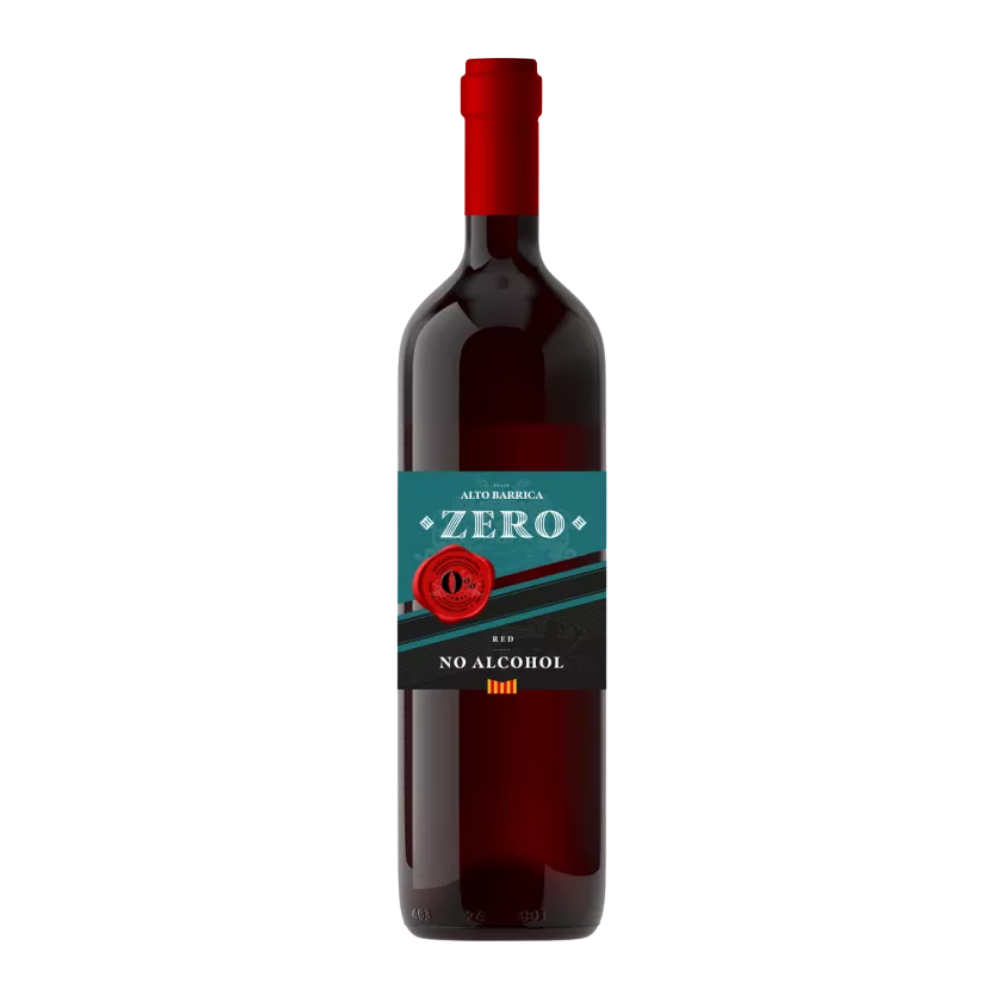 Wino Alto Barrica Zero Red  0% czerwone półwytrawne 750 ml