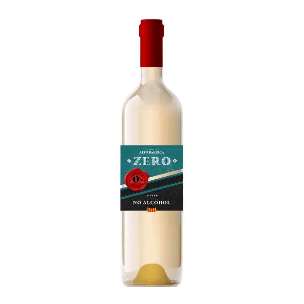 Wino Alto Barrica Zero White 0% białe półwytrawne 750 ml