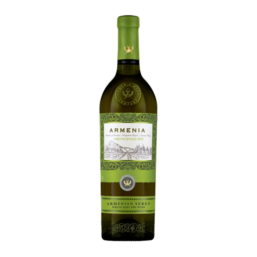 Wino Armenia Yerev Semi Dry White 12,5% białe półwytrawne 750 ml