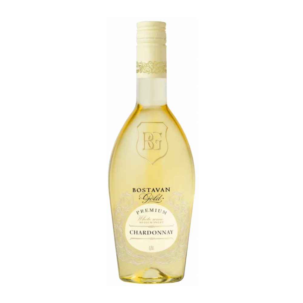 Wino Bostavan Chardonnay 12% białe półsłodkie 750 ml