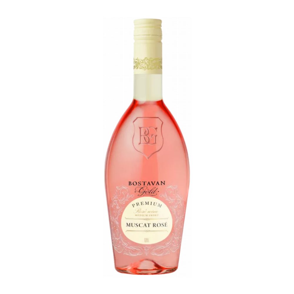 Wino Bostavan Muscat Rose 12,5% różowe półsłodkie 750 ml