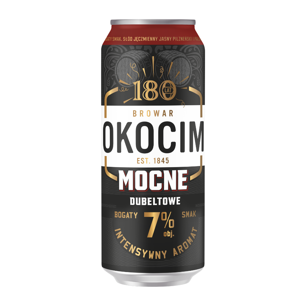 Piwo Okocim Mocne Dubeltowe 7% 500 ml Puszka DRS