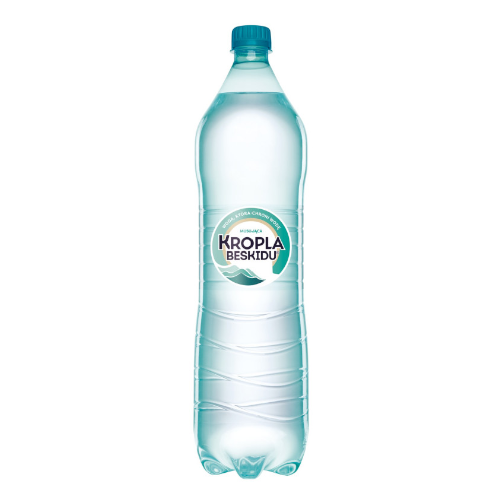 Woda Kropla Beskidu Musująca 1500 ml DRS