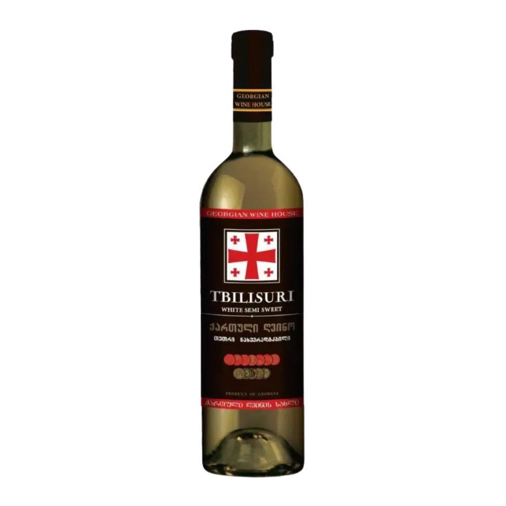 Wino Tbilisuri White Semi Sweet 11,5% białe półsłodkie 750 ml